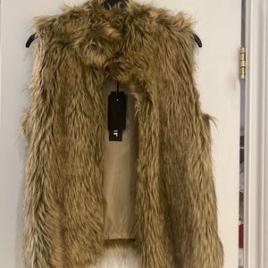 Brown Fur Vest